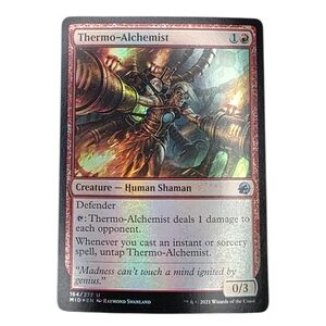 🎇Holographic Magic: The Gathering Thermo-Alchemist Trading Card